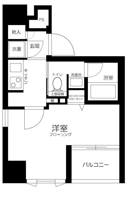 ブライズ神田(1K/8階)の間取り写真