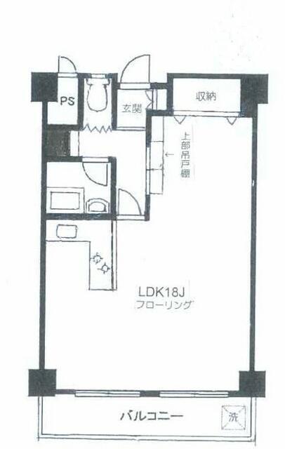 マンション三春台(ワンルーム/2階)の間取り写真