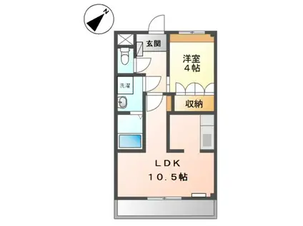 ウィステリアクレア(1LDK/1階)の間取り写真