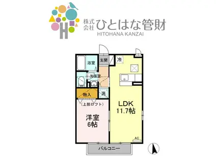 グランシャリオ・フォルテ(1LDK/2階)の間取り写真