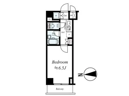 ルーブル東蒲田参番館(1K/5階)の間取り写真