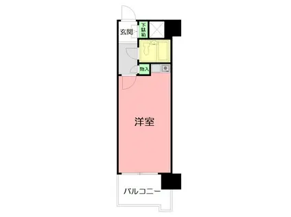 ライオンズマンション海老名第2(ワンルーム/2階)の間取り写真