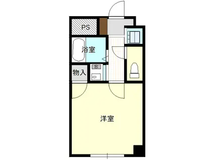 メルヴェーユ望(1K/2階)の間取り写真