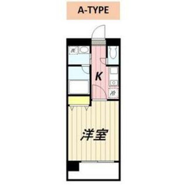 スカイフラット名古屋(1K/7階)の間取り写真