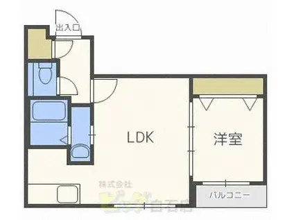 ECOA豊平1条(1LDK/5階)の間取り写真