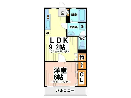コーポ高橋 当店専任物件(1LDK/1階)の間取り写真