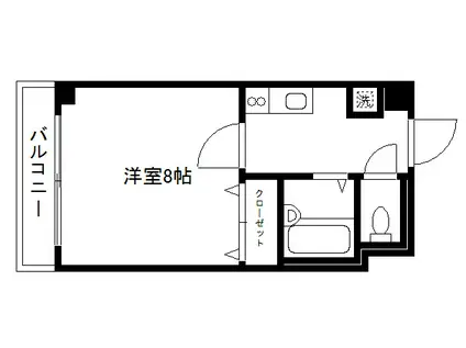 メゾンヴィナーシャ(1K/2階)の間取り写真