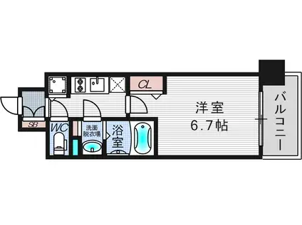 レオンコンフォート都島(1K/5階)の間取り写真