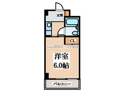 エクセレント忍ヶ丘(1K/7階)の間取り写真