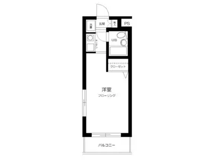 スカイコート池袋第5(1K/3階)の間取り写真
