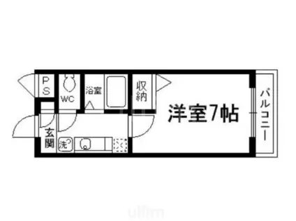 ラ プリマヴェーラ(1K/2階)の間取り写真