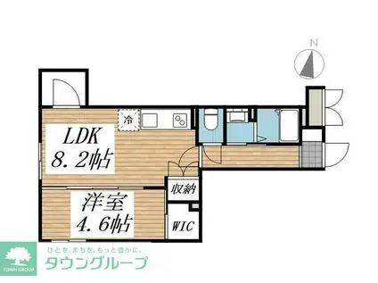 クリオ ラモード学芸大学II(1LDK/3階)の間取り写真
