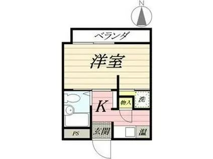 ベルトピアエグゼ岐阜羽島306号(1K/3階)の間取り写真