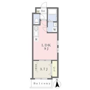 大旺スクエア(1LDK/1階)の間取り写真