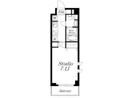 グレイスコート大倉山(1K/3階)の間取り写真