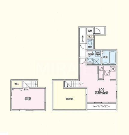 グランオネスト中町(1LDK/1階)の間取り写真