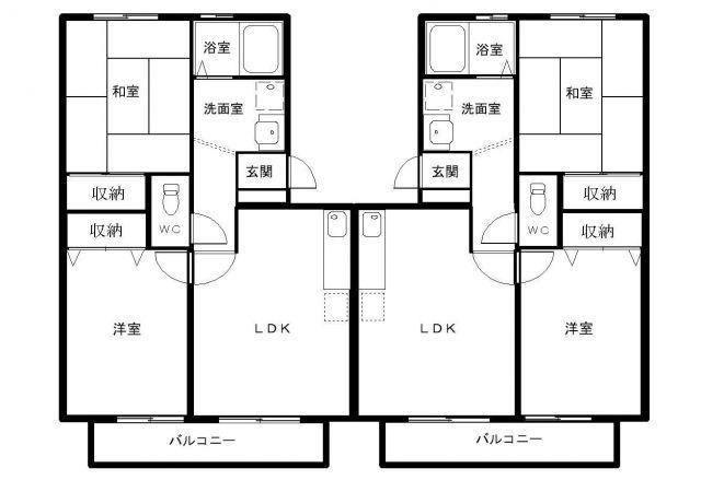 ラフォーレ(2LDK/2階)の間取り写真