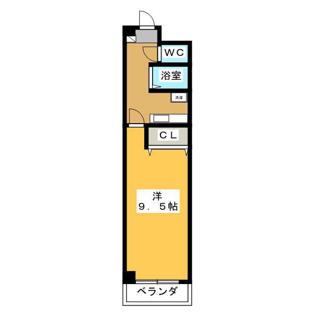 メゾンセジュール(1K/4階)の間取り写真