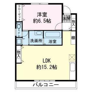 テルツァ上土狩(1LDK/3階)の間取り写真