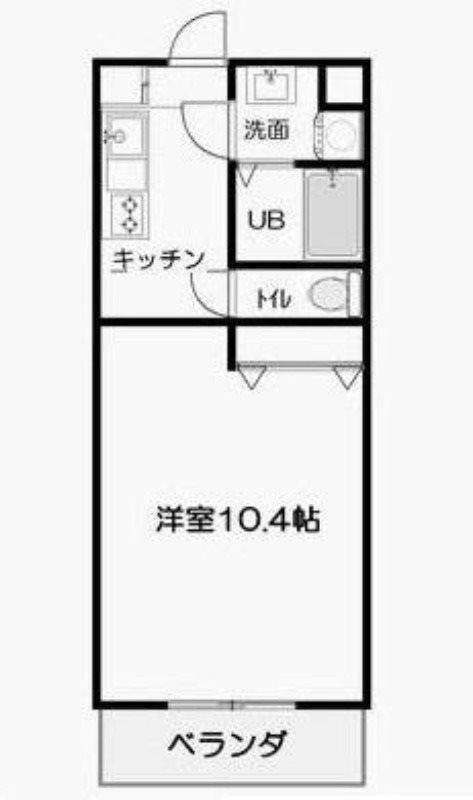 アザレア(1K/2階)の間取り写真