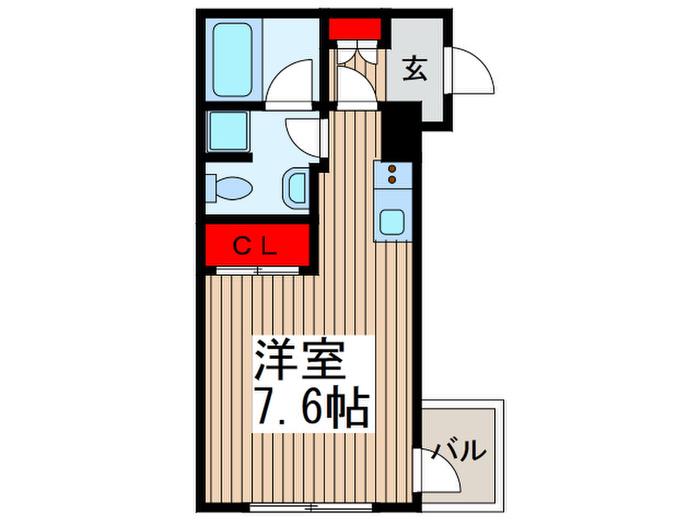 CASA ARIETTAI(ワンルーム/3階)の間取り写真