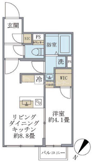 ビューテラス茗荷谷(1LDK/2階)の間取り写真
