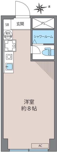 山王アーバンライフ(ワンルーム/10階)の間取り写真