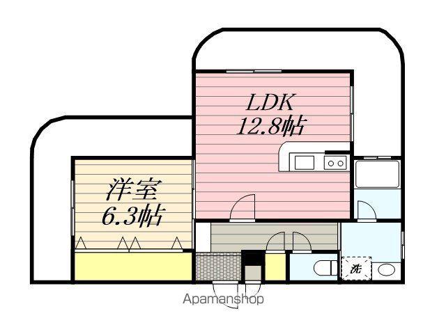 TPCVIII(1LDK/1階)の間取り写真