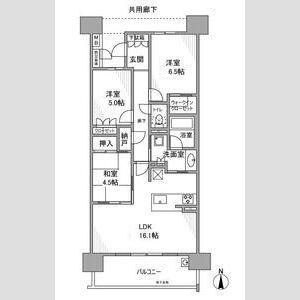 グランフォーリア高蔵寺(3LDK/8階)の間取り写真
