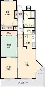 サンコート有松(3LDK/2階)の間取り写真