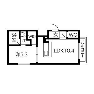 F LEAD琴似(1LDK/3階)の間取り写真