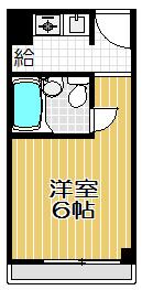 オリエントマンション品川(1K/4階)の間取り写真