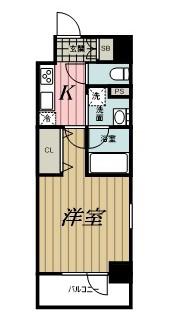 KDXレジデンス千葉中央イースト(1K/3階)の間取り写真
