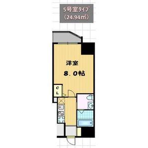 セレニテ梅田北(1K/14階)の間取り写真