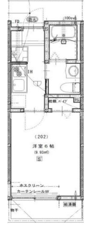 ウエストガーデン桶川(1K/1階)の間取り写真