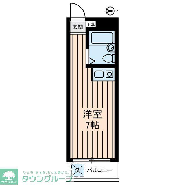 MKC新井薬師ハイツ(ワンルーム/2階)の間取り写真
