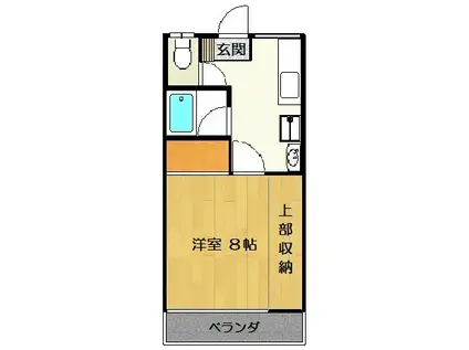 アーバンライフ(1K/2階)の間取り写真