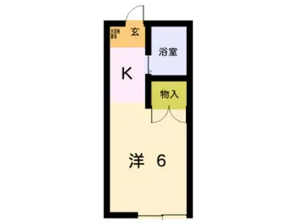 エイトハウス伊藤(1K/2階)の間取り写真