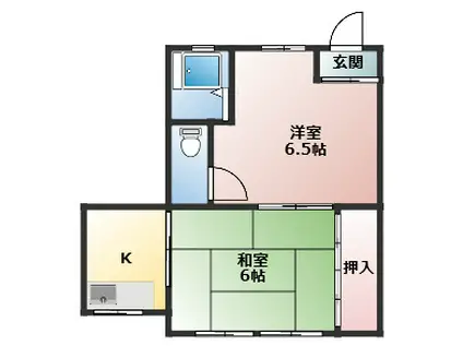 サンフタミ小林ビル(2K/3階)の間取り写真