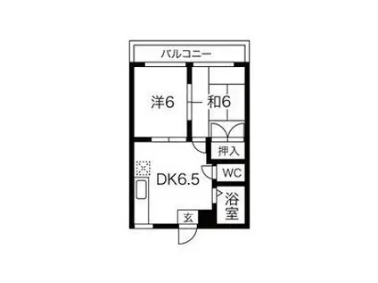 ヴェルドミール(2DK/3階)の間取り写真