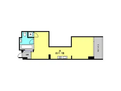 FLATS GAZERYフラットガゼレイ(1LDK/4階)の間取り写真