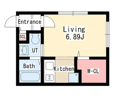 MODULOR社台(1K/4階)の間取り写真