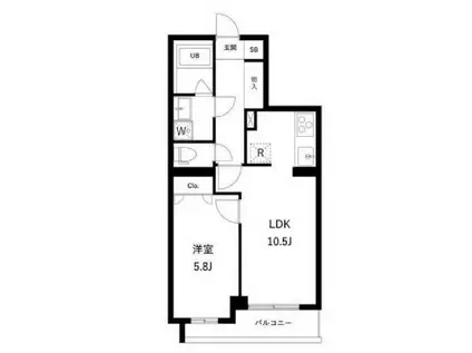 アーバンパーク蒲田南I(1LDK/4階)の間取り写真