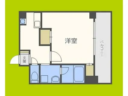 インペリアル靭本町(1K/5階)の間取り写真