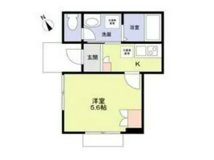 MONTE ZOSHIGAYA(1K/1階)の間取り写真