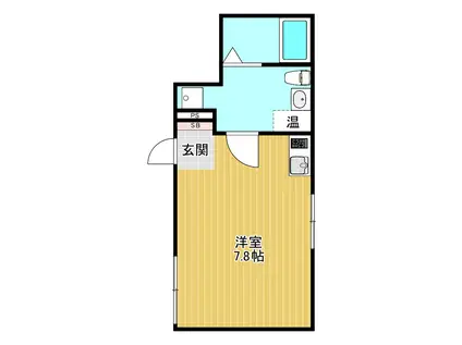 プラチナフォルム中延ウエスト(ワンルーム/4階)の間取り写真