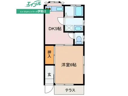 ベル・アンダーソン別棟(1DK/1階)の間取り写真