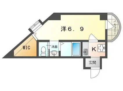 パークサイド ハイツ(1K/5階)の間取り写真