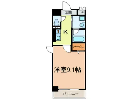 タウニィー東灘(1K/5階)の間取り写真