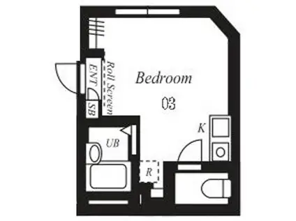 プラチナフォルム西巣鴨(ワンルーム/3階)の間取り写真